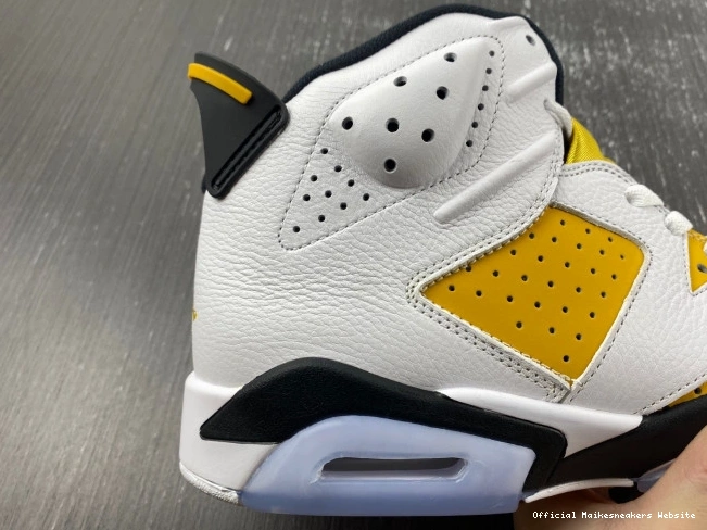 Official Maikesneakers Yellow Jordan 6 Air Ochre CT8529-170 0714